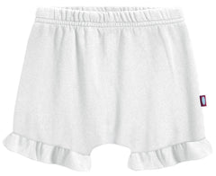 City Threads Made-in-USA baby bloomers in white with soft cotton and gentle fit.