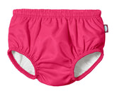 City Threads reusable swim diaper cover in hot pink for pool days with a secure fit.