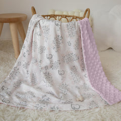 Civarua Kids rainbow print baby blanket enhances nursery comfort.