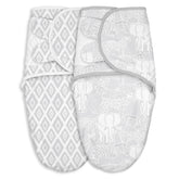 Civarua Kids elephant-pattern baby swaddle promotes calm, secure newborn sleep