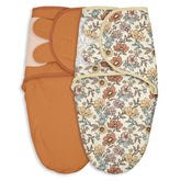Civarua Kids baby swaddles in retro floral print promote snug, calm sleep.