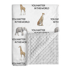 Civarua Kids leopard-minky blanket provides plush warmth for cozy newborn snuggles.