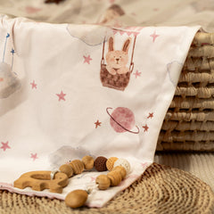 CIVARUA KIDS Minky pink clouds blanket for cozy naps