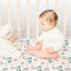 Civarua Kids nap mat cover showing deep pockets and encased elastic.