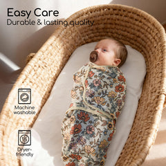 Civarua Kids velcro swaddle with adjustable tabs for secure swaddling.