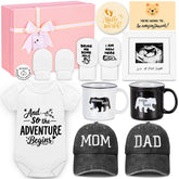 Ciyufavo gender reveal gift set with bear-pattern cups for expectant parents