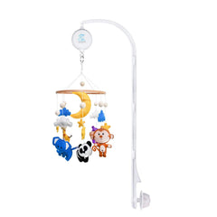 C&K WORKS Baby Crib Mobile Animal Safari with high-contrast animals for visual engagement