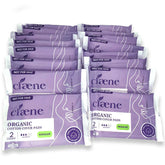 Claene organic cotton cover overnight pad with wings for all-night dryness