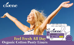 Claene organic cotton cover pad with wings for secure wear