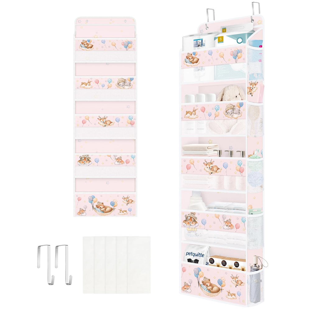 Clastyle Animals door organizer with star nursery motif for organized kids' items.