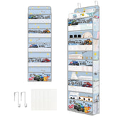 Clastyle 5-tier car door organizer mounted on a door for toys and wipes within reach