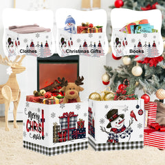 Clastyle checkered-gift-box bin brings stylish storage to cubbies.