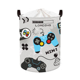 Clastyle Cool Game Storage Basket in gray keeps game consoles neatly organized