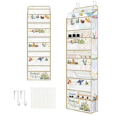 Clastyle Dinosaur over-the-door organizer with 5 tiers for toys and clothes.