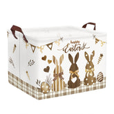 Clastyle Easter Rabbit Cross Basket with handle keeps toys organized and easy to move