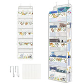 Clastyle Elephant Lion door organizer with 5 shelves keeps toys neatly stored for nursery use.