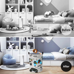 Clastyle Foldable Toy Bin for nursery keeps plush toys tidy and accessible