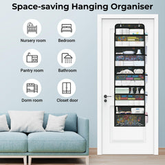 Clastyle Game Over the Door Organizer five pockets help organize brushes and small items.