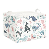 Clastyle Ocean Animal Basket shark open for easy toy storage