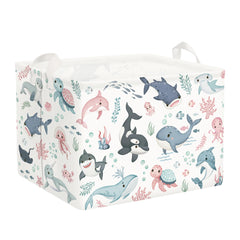 Clastyle Ocean Animal Basket shark open for easy toy storage