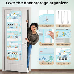 Clastyle Ocean Animals extensible hooks protect door surfaces during use.