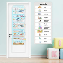 Clastyle Ocean Animals mesh pockets for neatly organizing small items.
