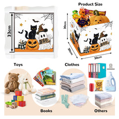 Clastyle Spooky Halloween ghost design cube aids quick cleanup after play.