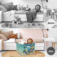 Clastyle Starfish Shells Decor basket adds marine charm while organizing essentials.