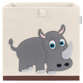 CLCROBD Rhino foldable storage bin for toys fits cubbies.