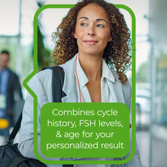 Clearblue app on smartphone for menopause stage insights and tracking