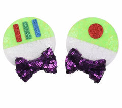 CLGIFT Minnie Ears baby headband with Buzz clip, ideal for photos and playful costumes