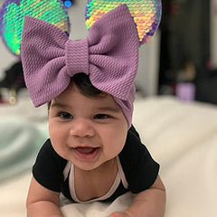 CLGIFT Minnie Ears reversible sequin headband highlights two sparkly sides for festive looks.