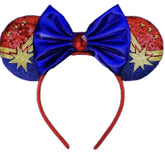 CLGIFT Princess Minnie Ears with purple sparkle are perfect for cosplay and photo moments.