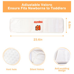 CLYORA soft fabric and anti-scald design protect delicate skin during use