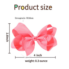 Black grosgrain ribbon bows from Clipband complement school outfits and outings.