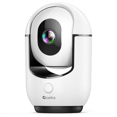 Cloarks 2K pan/tilt camera front view for constant home monitoring