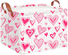 CLOCOR rectangular heart basket ideal for toy storage and room organization