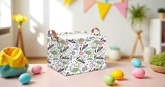 CLOCOR waterproof storage basket with handles, easy to move around rooms.