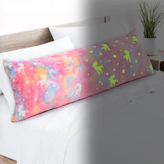 Cloele glow-in-the-dark unicorns pillow cover glows at night for bedtime