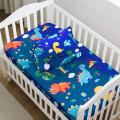Cloele 3-piece Dinosaur bedding set makes a gift-ready nursery accent.