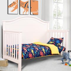 Cloele dinosaur comforter 36x48 with plush minky reverse for cozy cuddles.