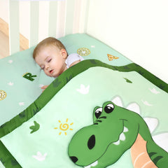 Cloele dinosaur comforter offering plush warmth for cozy naps