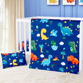 Cloele Dinosaur crib pillowcase offers gentle softness for baby's night sleep.