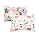 Cloele dog-pattern toddler pillowcase showing soft fabric and gentle touch.