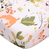 Cloele dog-theme fitted crib sheet with a playful pattern for cozy naps.