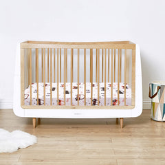 Cloele vibrant brown car print adds lively nursery decor