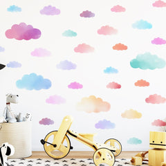Clothmile self-adhesive clouds attach easily to walls, windows, and furniture.