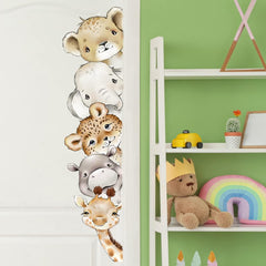 clothmile jungle giraffe wall decal adds cheerful whimsy to classroom
