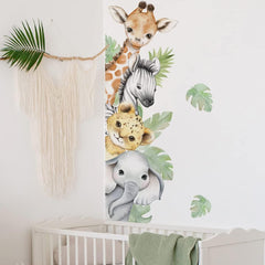 clothmile jungle wall decal lion brings bold adventurous vibe to bedrooms or classrooms