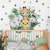 clothmile watercolor jungle tiger wall decal to spark imagination in the nursery